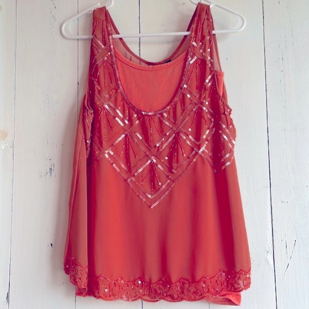 Buckle Boutique Sequin Layered Top